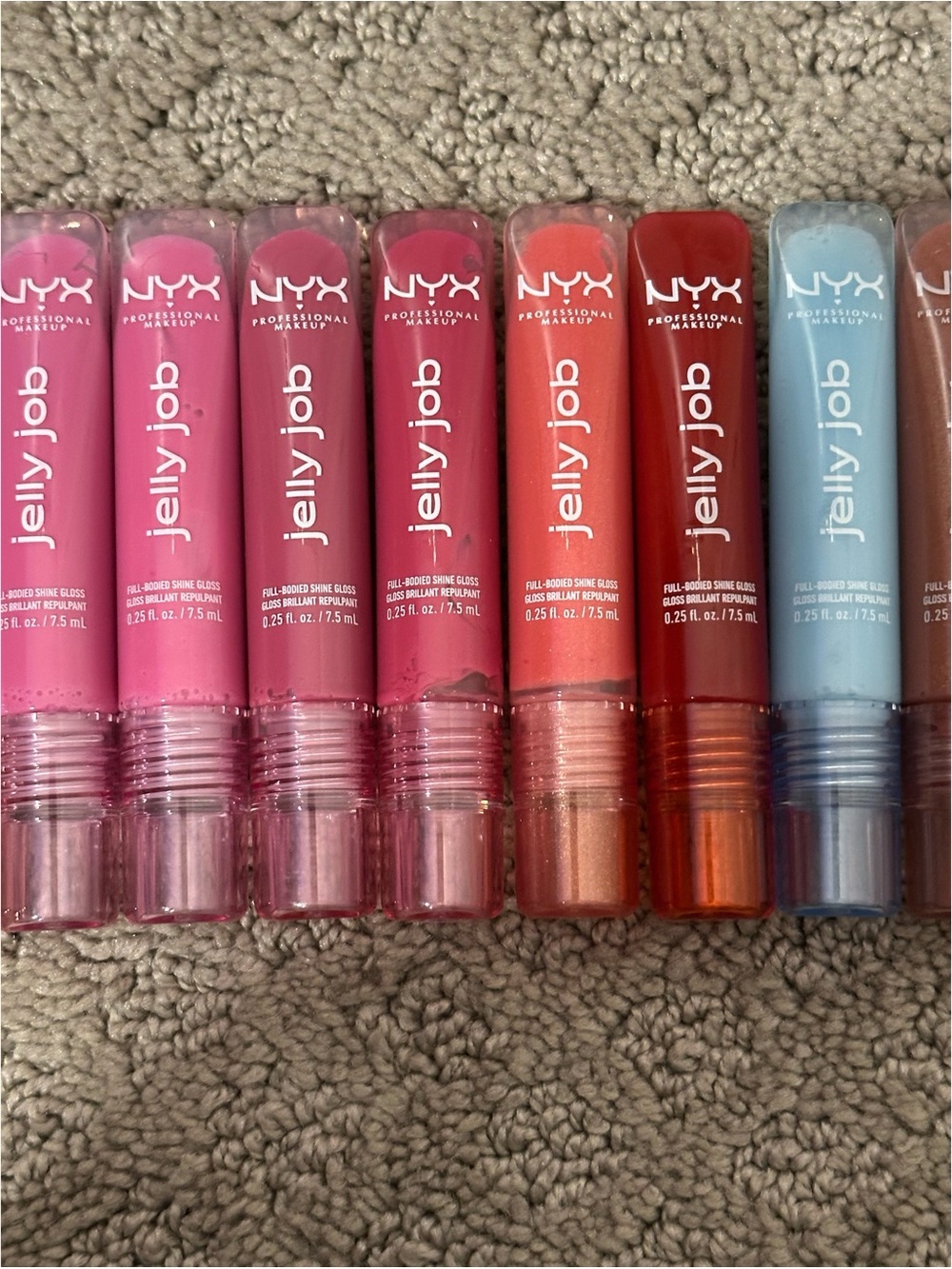 BRAND NEW NYX Professional Makeup Jelly Job Lip Gloss Bundle – 13 Full Glosses - Picture 3 of 8